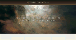 Desktop Screenshot of lecturesonfaith.com