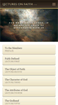 Mobile Screenshot of lecturesonfaith.com